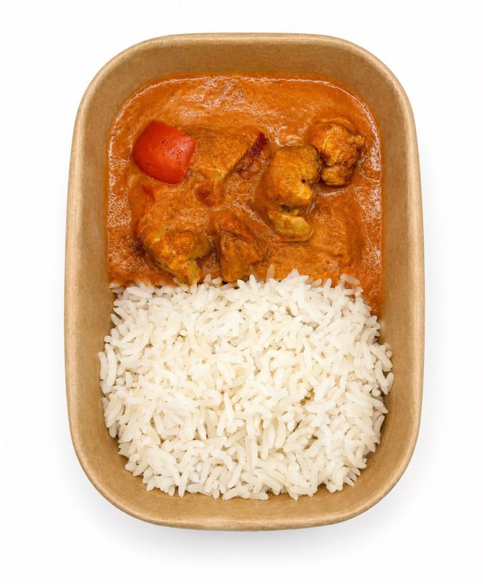 Chicken curry & basmati rice