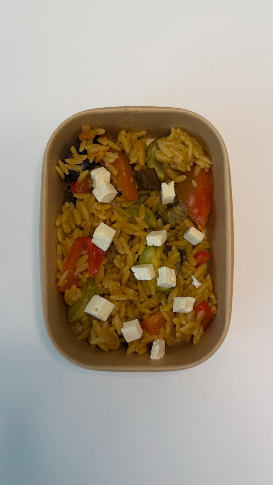Mediterranean veg orzo