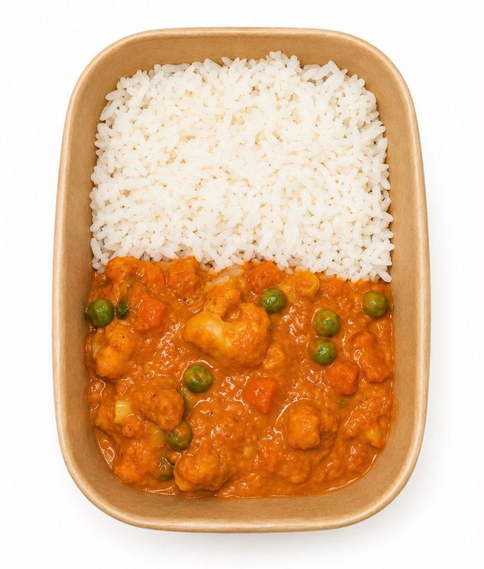 Vegetable curry & basmati rice