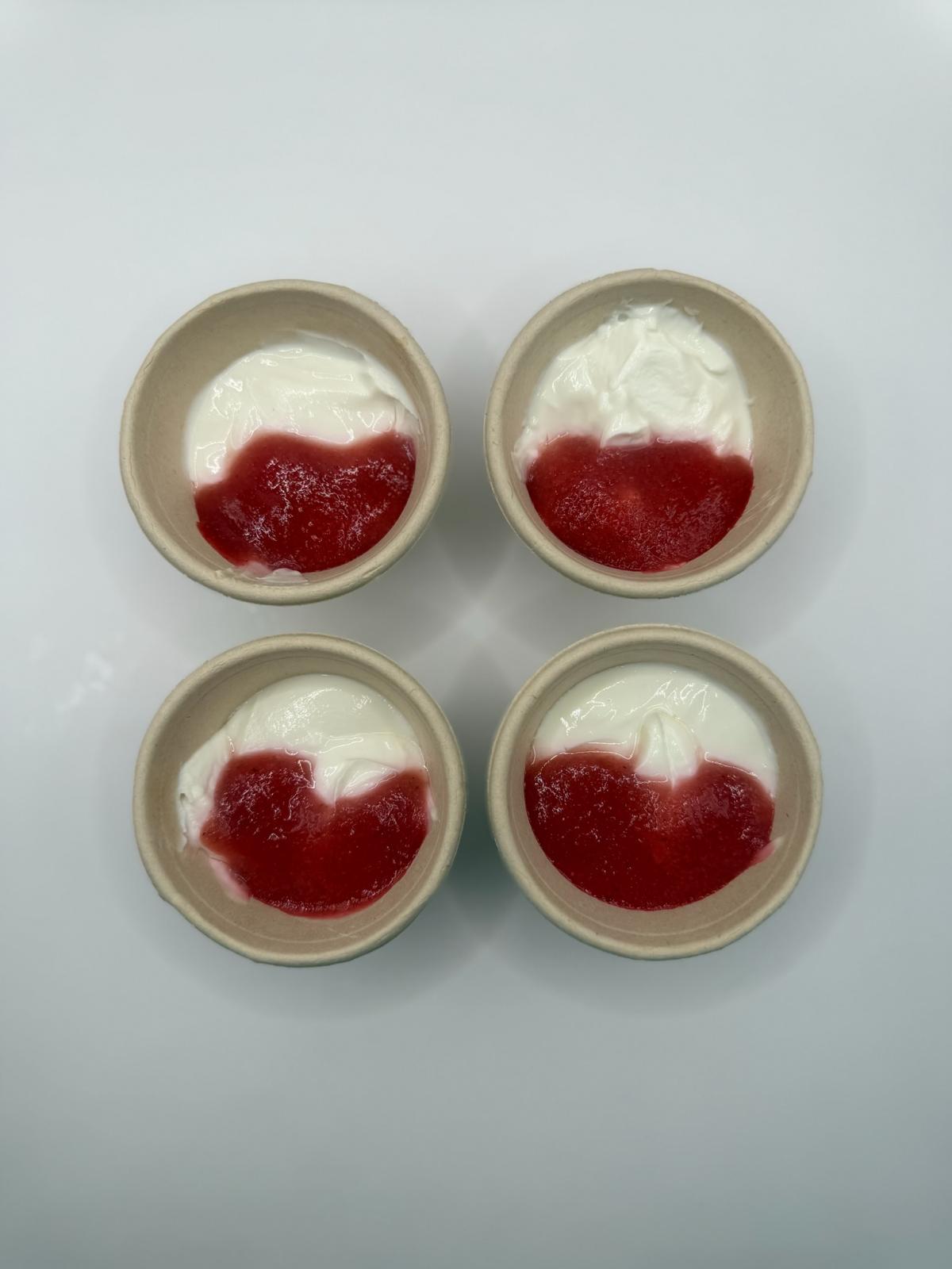 Greek Yoghurt & strawberry Puree